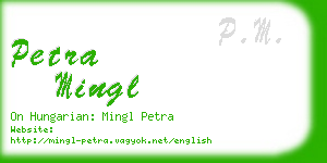 petra mingl business card